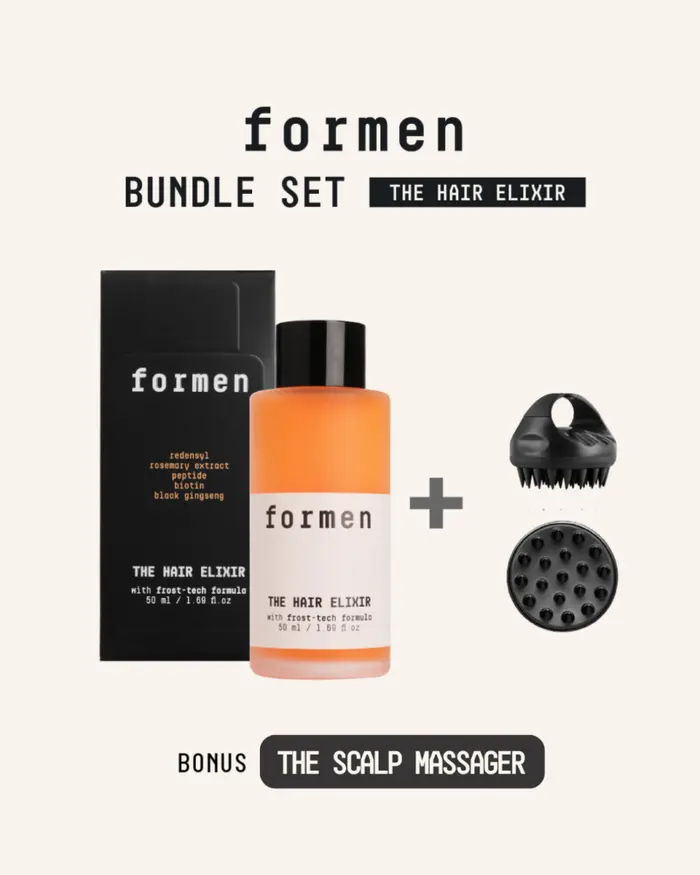 Complete Hair Care Set The Hair Elixir dan Scalp Massager